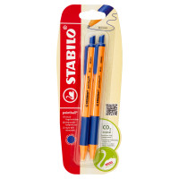 STABILO pointball penna a sfera CO2 neutral blu - blister da 2 pz.