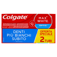 Colgate dentifricio sbiancante Max White Optic 2 x 75 ml