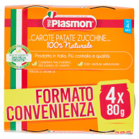 Plasmon Carote Patate Zucchine Omogeneizzato 4 x 80 g