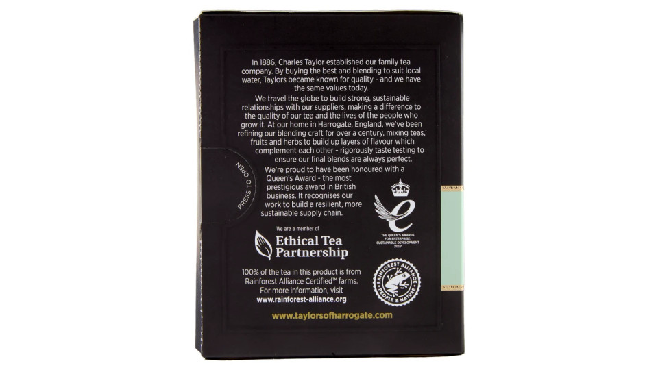 Taylors of Harrogate, Green Tea with Jasmine 20 filtri