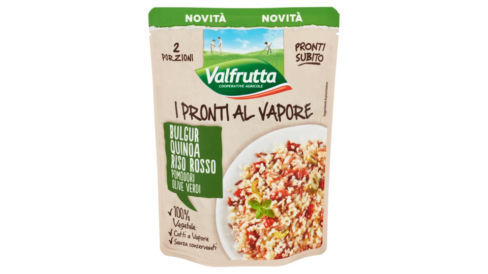 Valfrutta, I pronti al vapore bulgur quinoa riso rosso