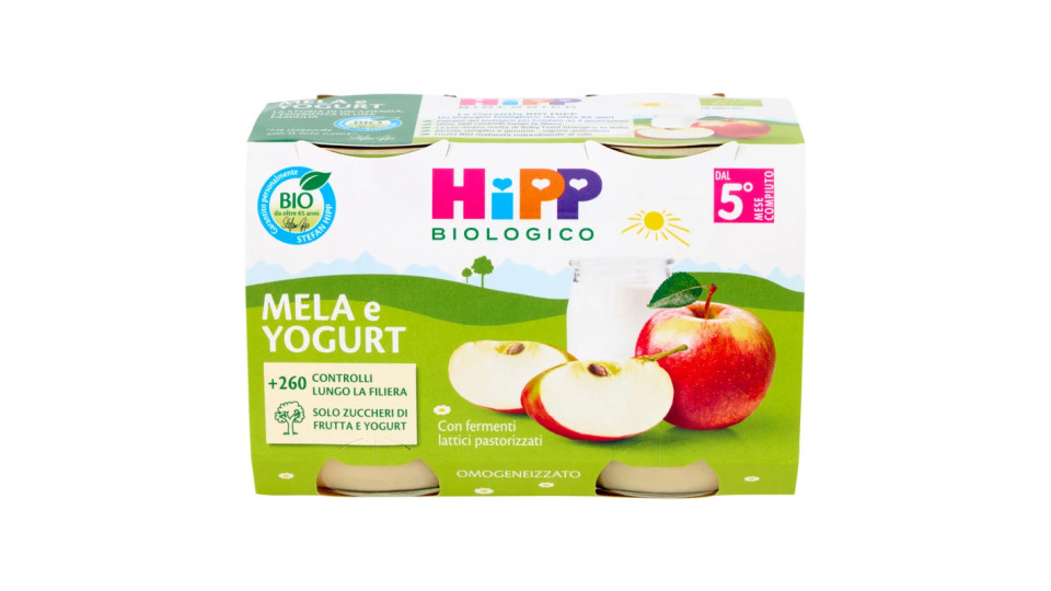 Hipp, omogeneizzato di mela e yogurt biologico