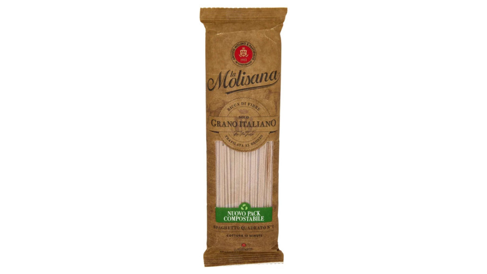 La Molisana, Spaghetto Quadrato n. 1 pasta di semola integrale di grano duro