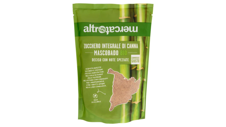 Altromercato Bio, Mascobado zucchero di canna integrale dalle Filippine