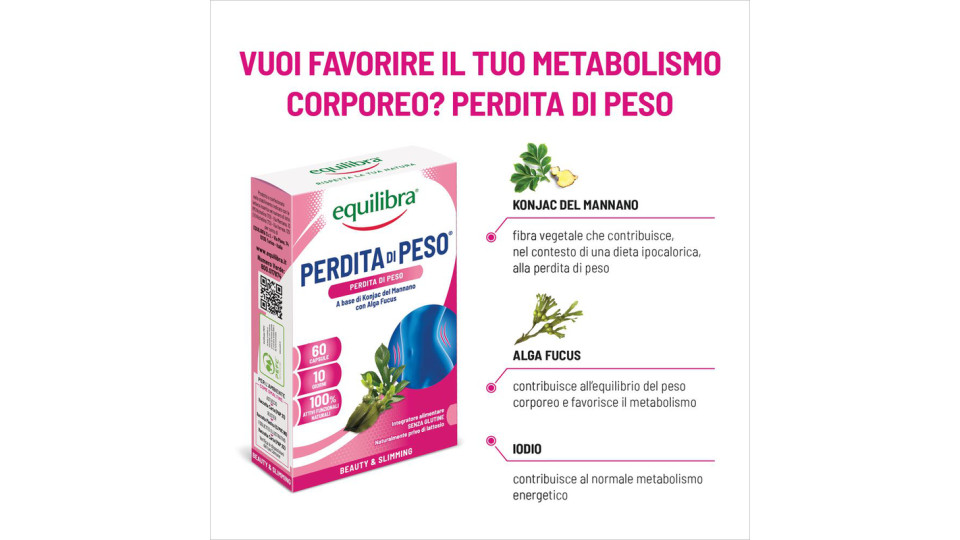 Equilibra, Perdita di Peso 60 Capsule