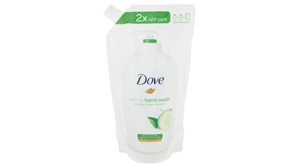Dove, caring hand wash fine silk detergente cremoso ricarica
