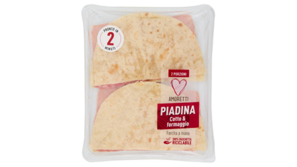 PIADINA COTTO E FORMAGGIO