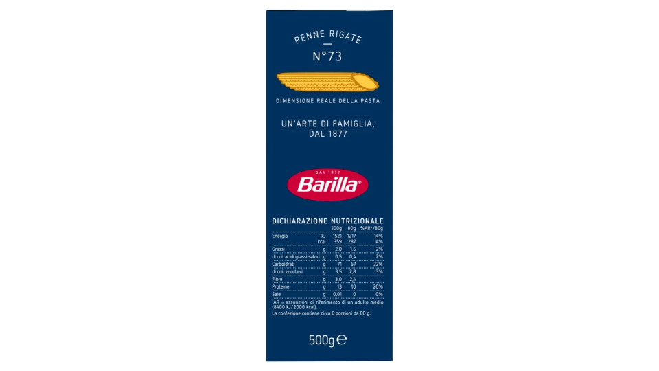 Barilla Penne Rigate n.73