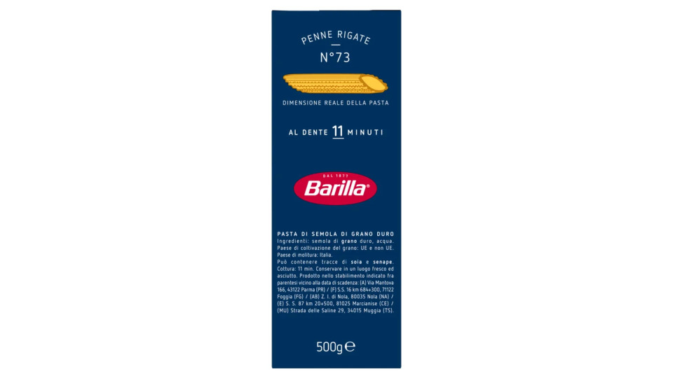 Barilla Penne Rigate n.73