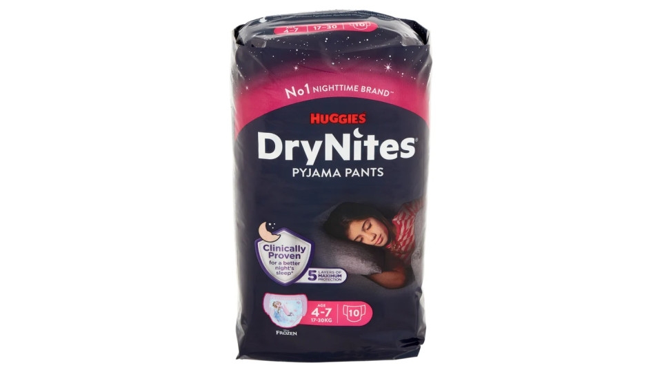 Huggies, DryNites Pyjama Pants femmina 3-5 anni (16-25 kg)