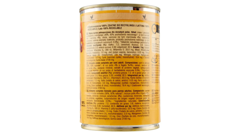 Pedigree, cane paté con pollo