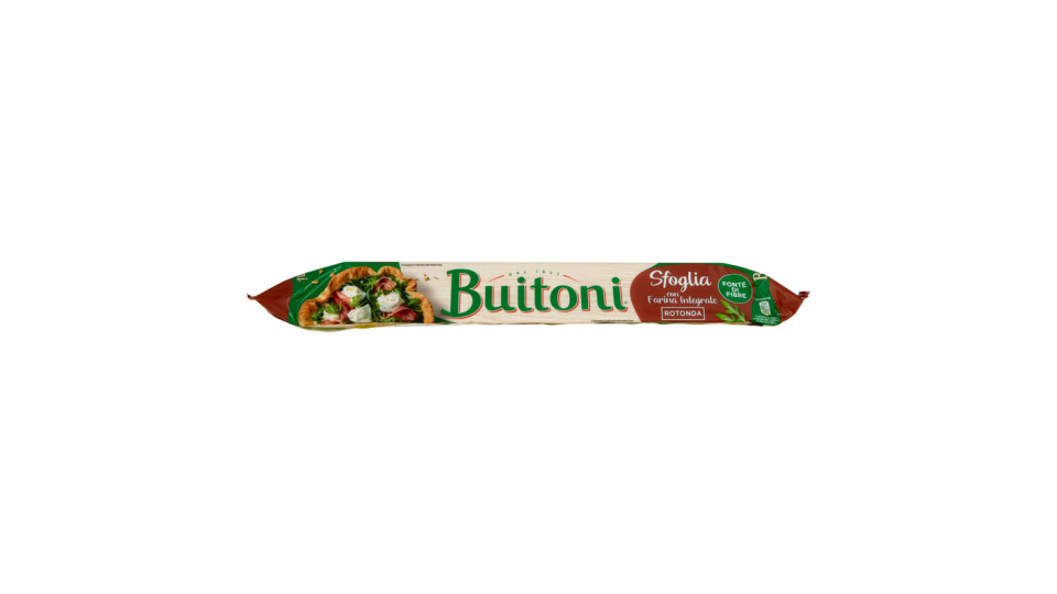 BUITONI LA SFOGLIA INTEGRALE Pasta sfoglia fresca con farina integrale rotonda rotolo