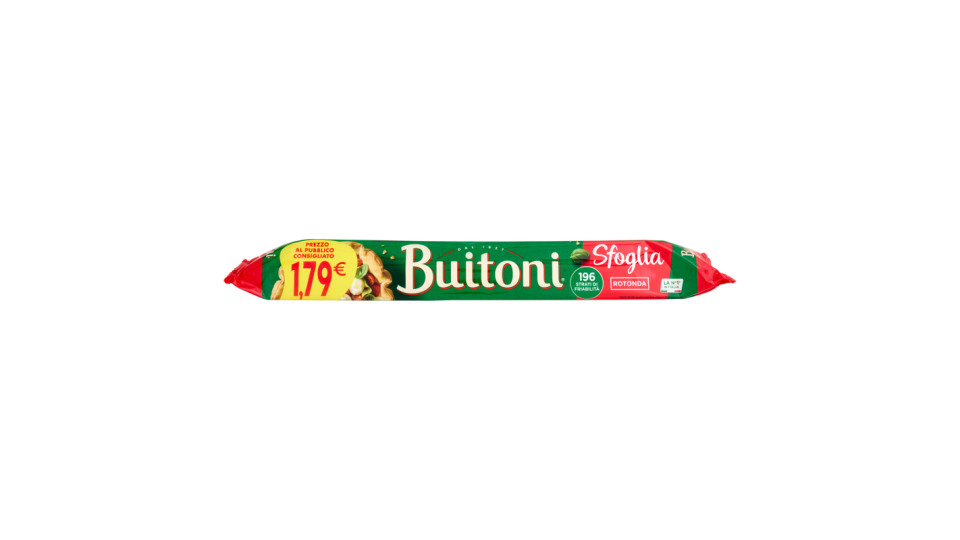 BUITONI LA SFOGLIA ROTONDA Pasta sfoglia fresca rotonda rotolo