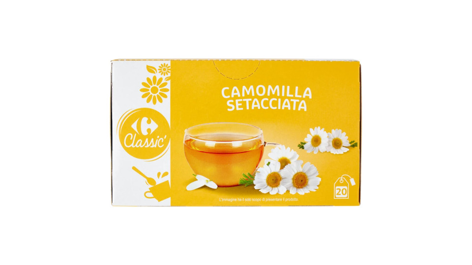Carrefour Classic Camomilla Setacciata filtri 20 x 1,5 g