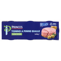 Princes Tonno a Pinne Gialle all'Olio d'Oliva 3 x 80 g