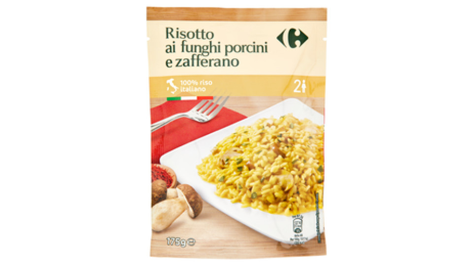 Carrefour Risotto con Funghi Porcini e Zafferano