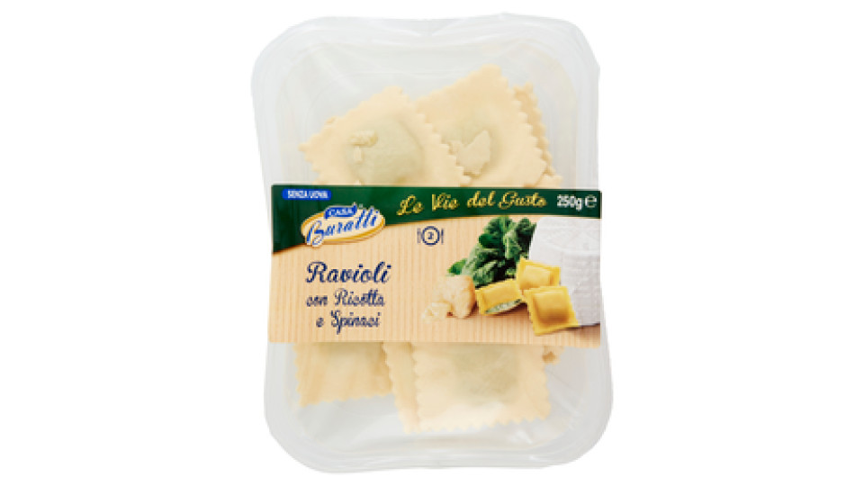 Le Vie del Gusto Ravioli con Ricotta di Bufala e Spinaci