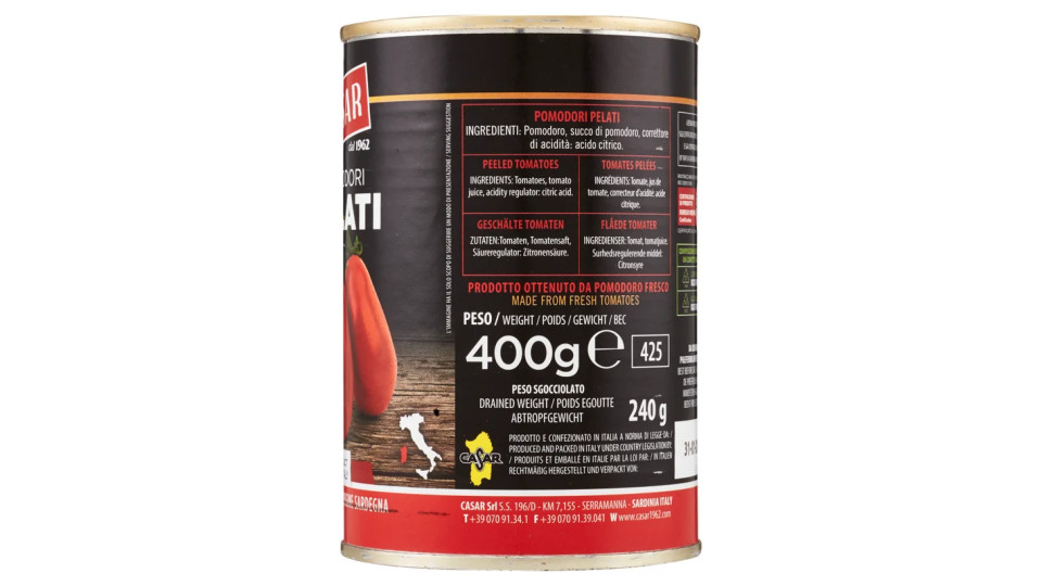 Casar, pomodori pelati