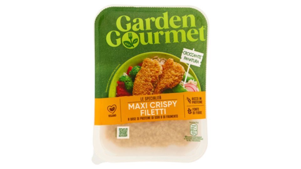 GARDEN GOURMET Maxi Crispy Filetti Vegani di Soia 2 porzioni 190g