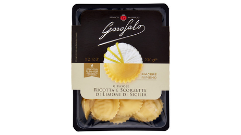 Girasole ricotta e scorzette di limoni di Sicilia