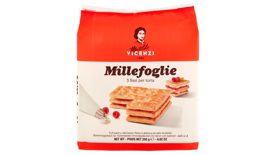 Pasticceria Matilde Vicenzi, Millefoglie d'italia 3 basi torta