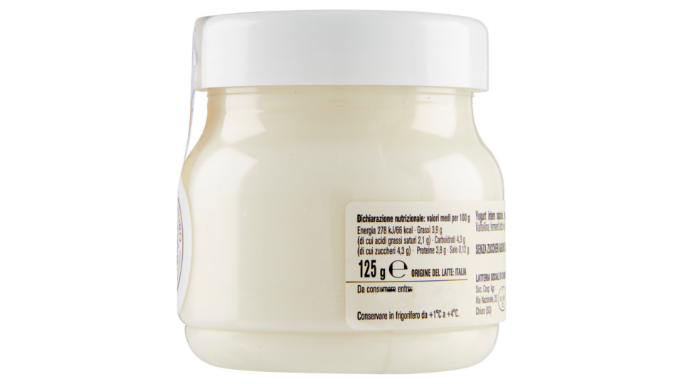 Alpiyò Valtellina, yogurt naturale
