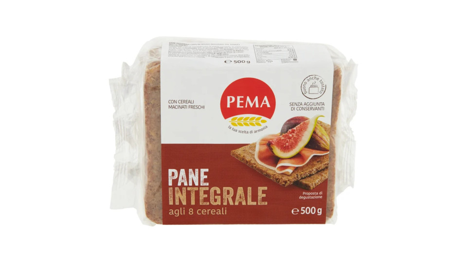 Pema, 4 tipi di pane integrale biologico segale farro 4 cereali lino