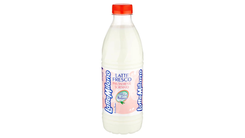 Latte Milano, latte fresco pastorizzato parzialmente scremato 100% italiano
