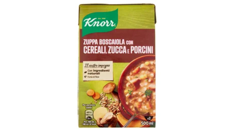 Knorr - Zuppa Boscaiola, Con Cereali, Zucca E Porcini
