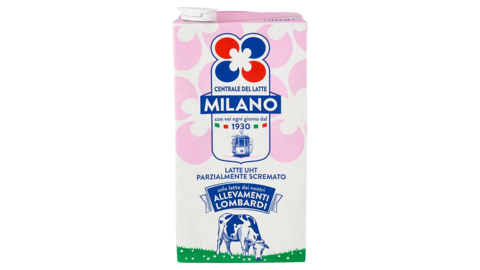 Centrale del latte di Milano, latte UHT parzialmente scremato