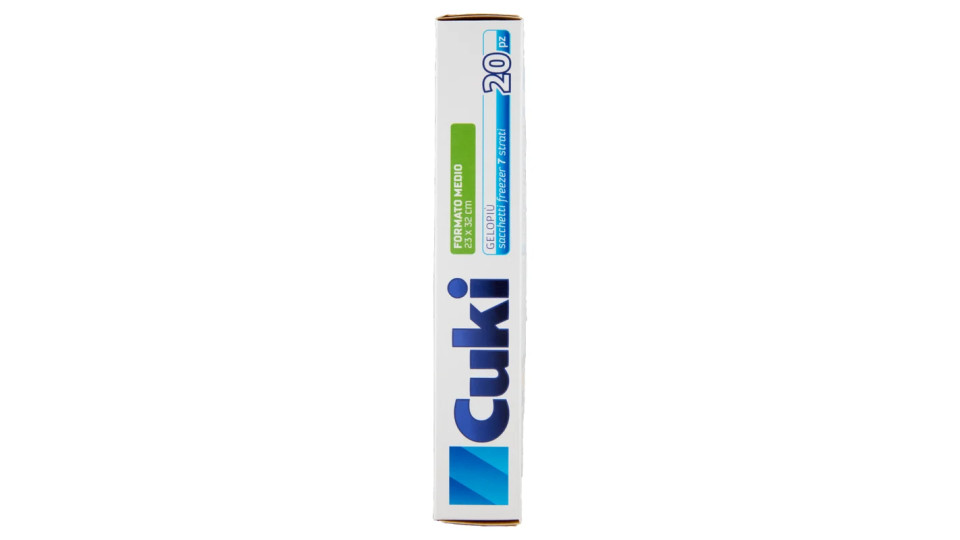 Cuki, Gelopiù sacchetti freezer formato medio