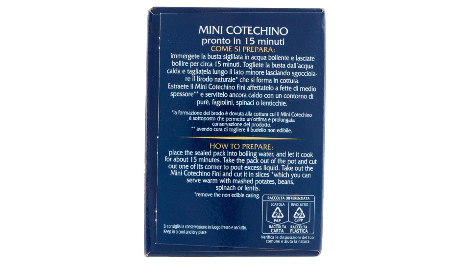 Fini, mini cotechino Modena IGP