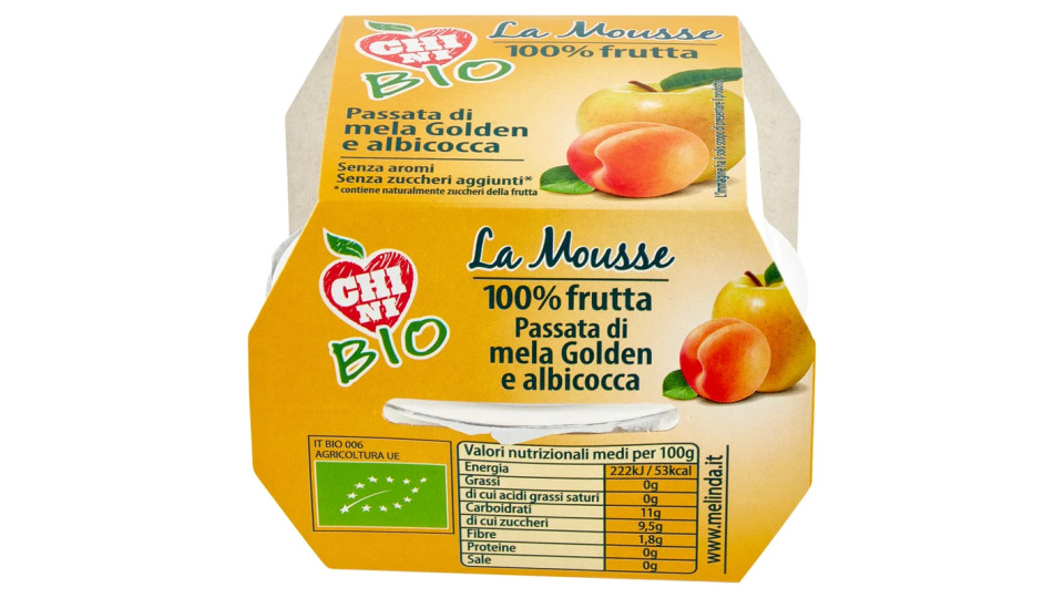 Chini Bio, Passata di mela e albicocca Bio