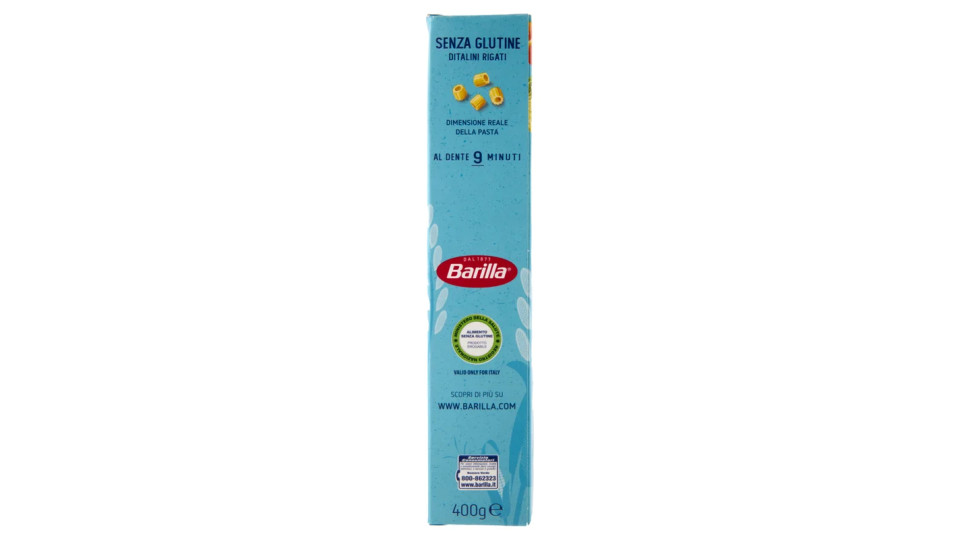 Barilla - Ditalini Rigati, Senza Glutine, 