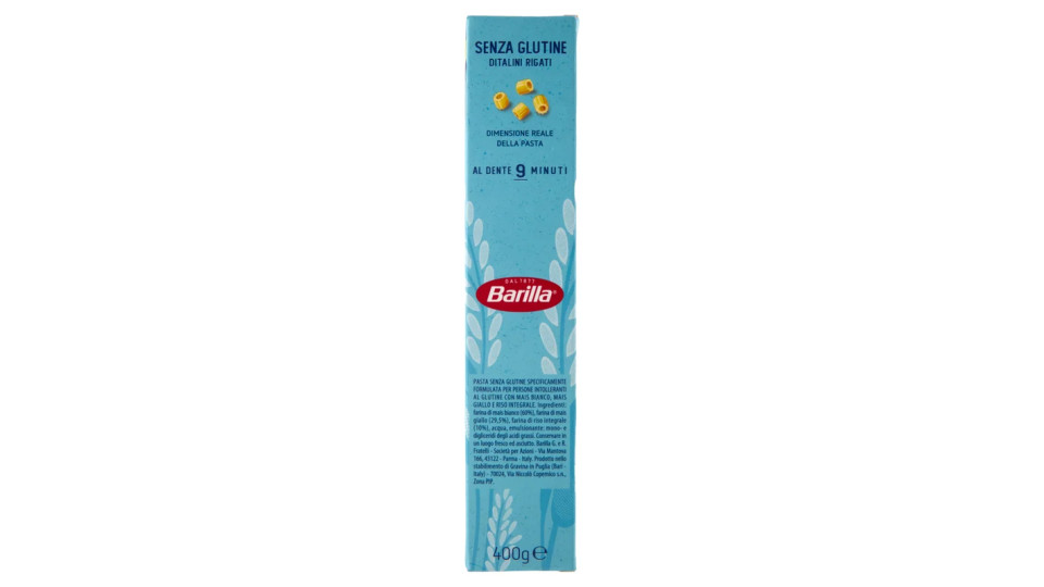 Barilla - Ditalini Rigati, Senza Glutine, 