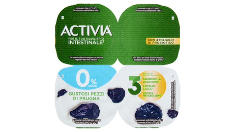 Activia 0% Grassi Prugna in pezzi