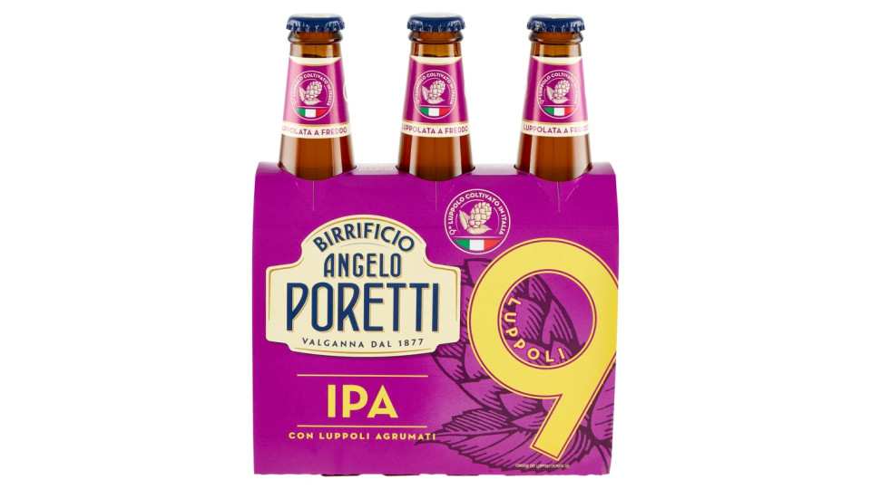 Poretti, 9 Luppoli American Ipa birra