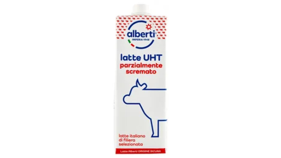 lattealberti latte UHT parzialmente scremato