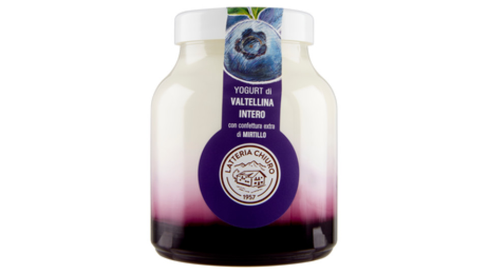 AlpiYò Valtellina Yogurt di Montagna con Confettura Extra di Mirtilli