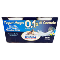 Brescia Yogurt Magro di Centrale 0,1% di grassi Senza Lattosio Pesca e Albicocca