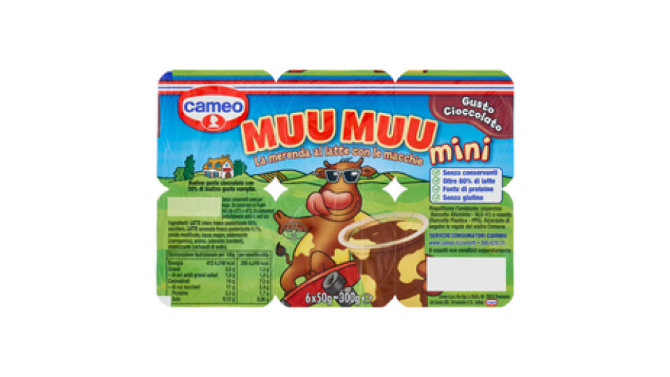 Muu Muu Mini Cioccolato 6x50 g