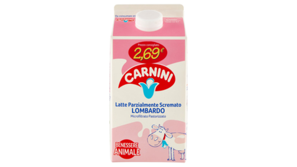 Carnini Latte Fresco parzialmente scremato loSnello
