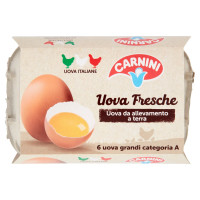 Carnini Uova Fresche 6 uova grandi categoria A