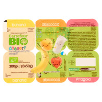 Carrefour Kids Dessert formaggio e frutta Fragola, Albicocca, Banana