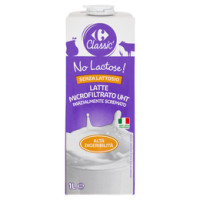 Carrefour Latte microfiltrato pastorizzato Parzialmente Scremato Senza Lattosio