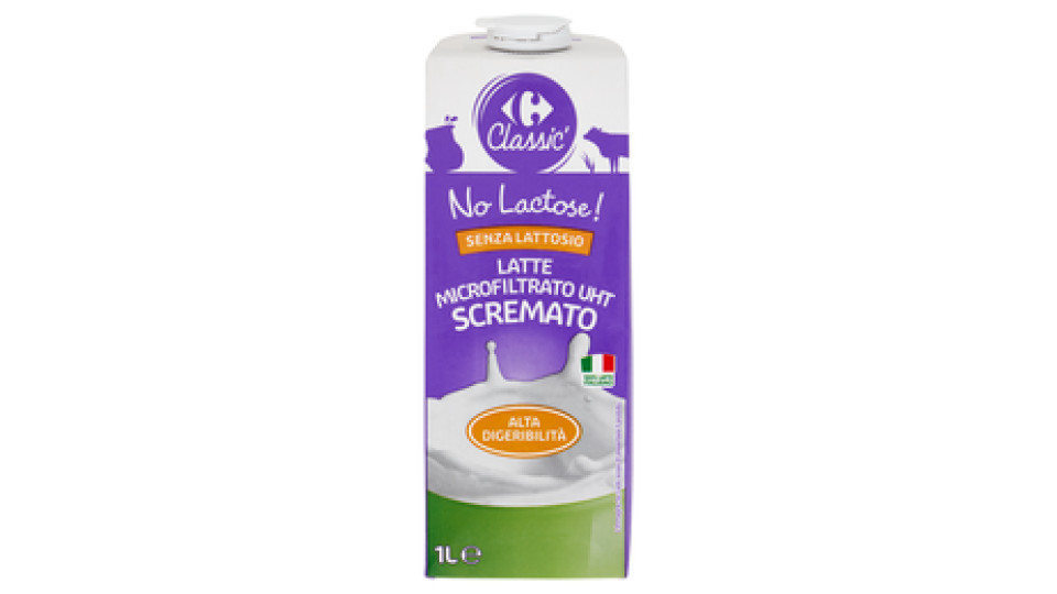 Carrefour Senza Lattosio Latte 1% di grassi UHT