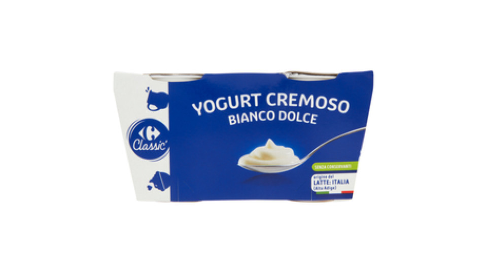Carrefour Yogurt Bianco Dolce Cremoso