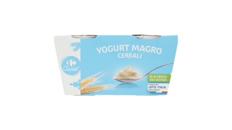 Carrefour Yogurt Magro 0,1% di grassi Cereali