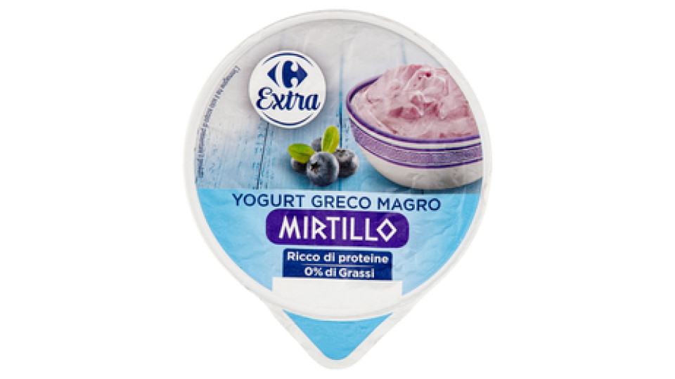 Carrefour Yogurt Greco Magro Mirtillo