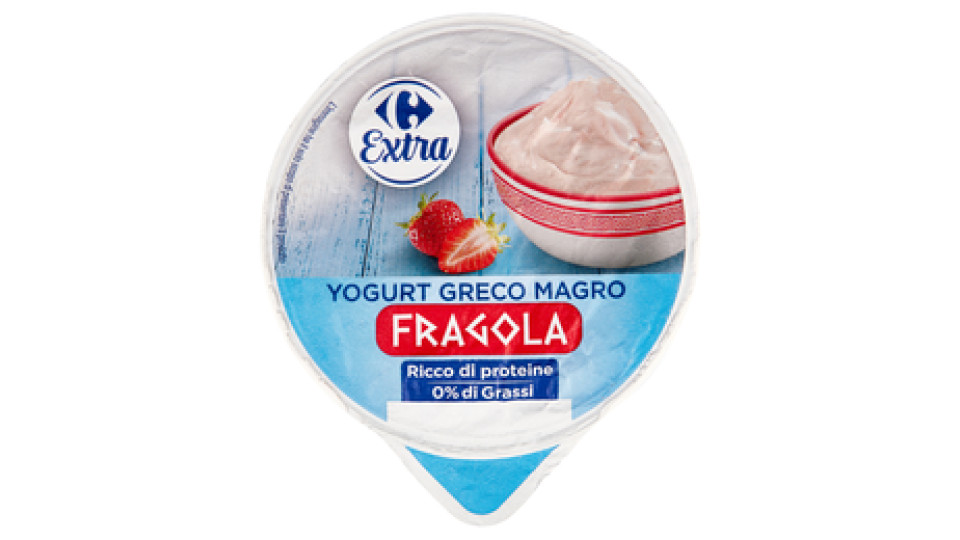 Carrefour Yogurt Greco Magro Fragola